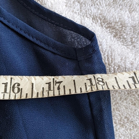 C. Luce Shirt Medium Anthropologie Fringe Shirt, Blue - Picture 6 of 6